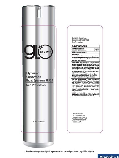 55.50C-Glo up Skin Care.jpg Glo Skin Care Dynamic Sunscreen Broad Spectrum SPF 55 Sun Protection 1.75 fl oz (50ml) - 55.50C Glo up Skin Care